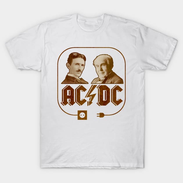 AC vs DC - The Electric Men of Power T-Shirt by IceTees